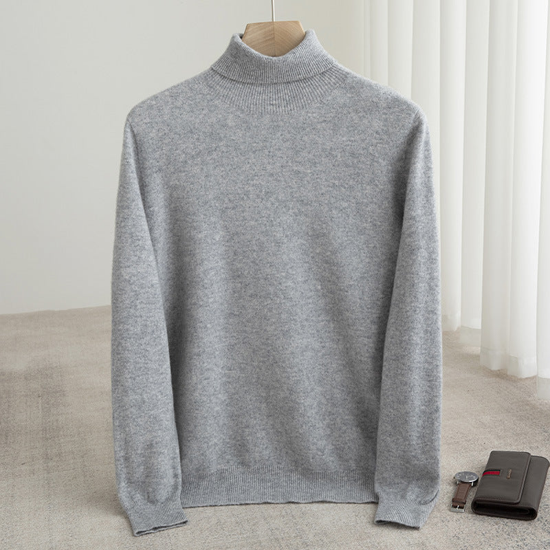 Rollkragenpullover aus Wolle