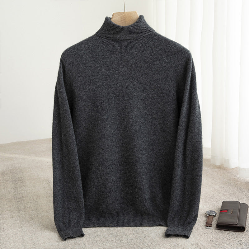 Rollkragenpullover aus Wolle