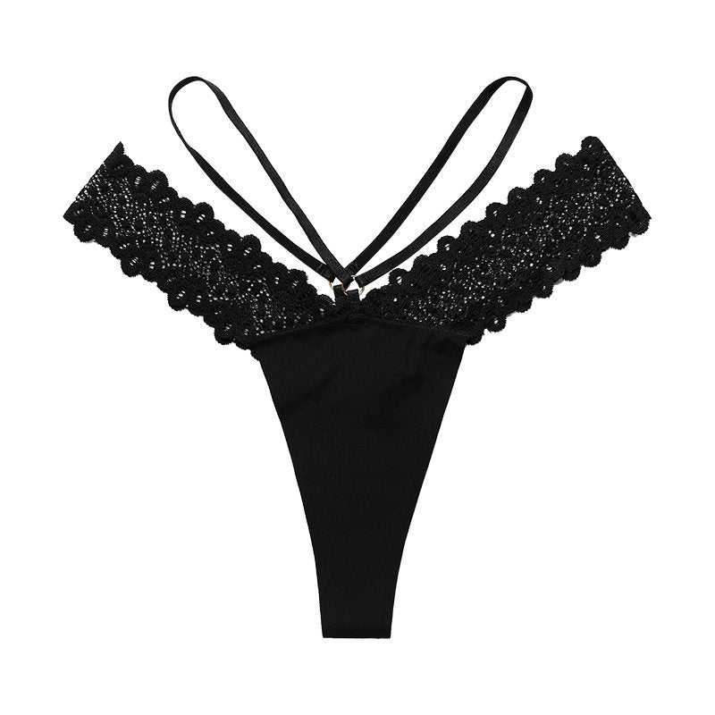 Personalized Her Lace V-Strap Thong