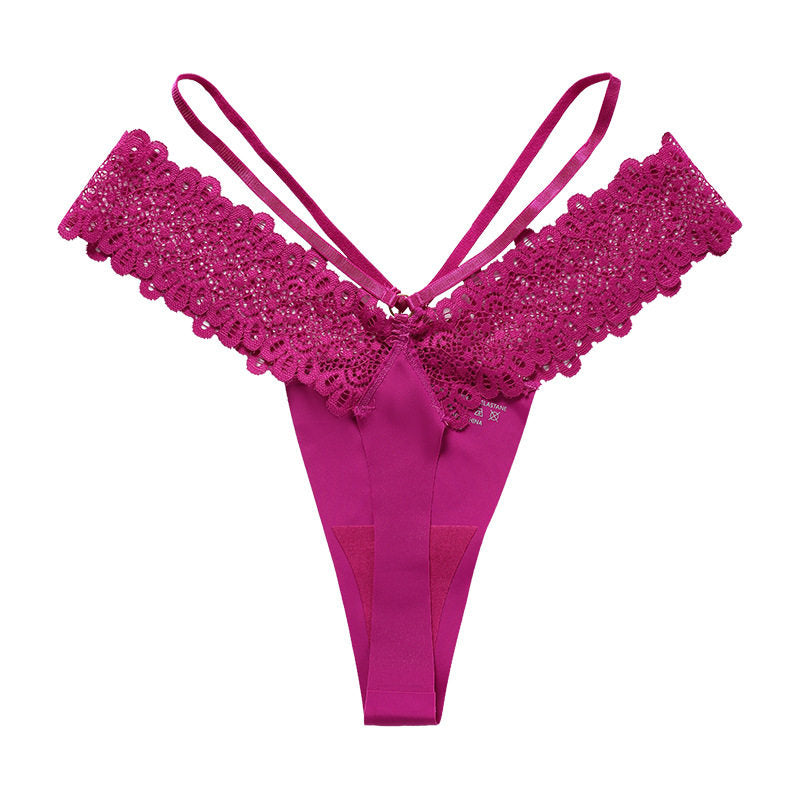 Personalized Her Lace V-Strap Thong