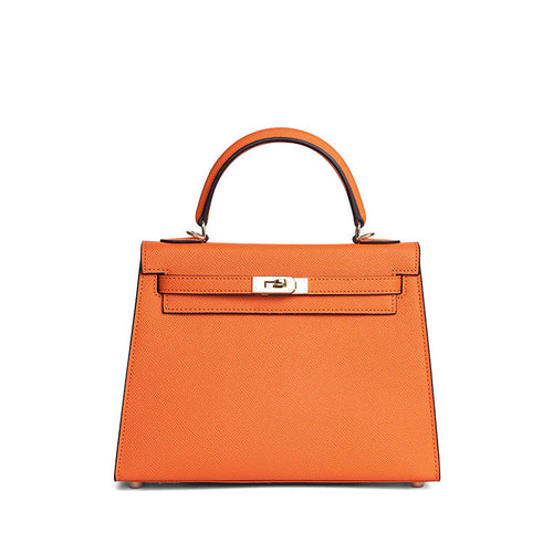The Heritage Top-Handle Satchel | Premium Epsom Leather Icon with Gold Hardware