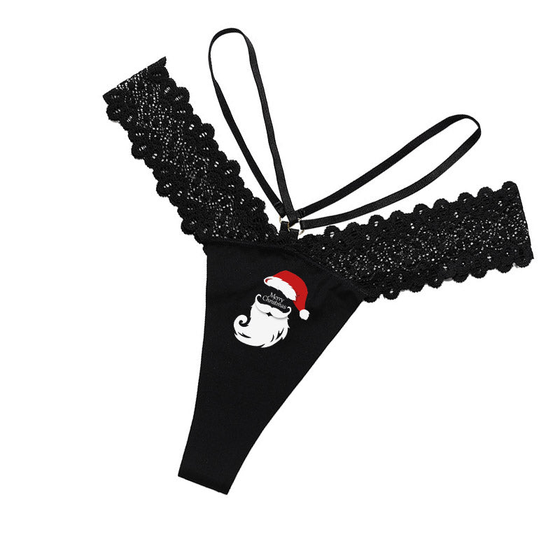 Personalized Her Lace V-Strap Thong