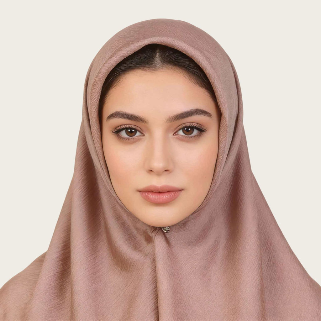 The Sovereign Silk-Modal Drape | Premium Anti-Slip Luxury Hijab-2