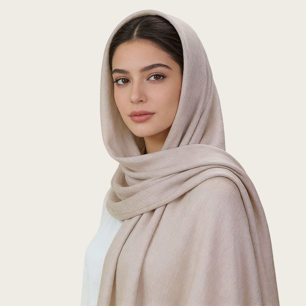 The Sovereign Silk-Modal Drape | Premium Anti-Slip Luxury Hijab-2